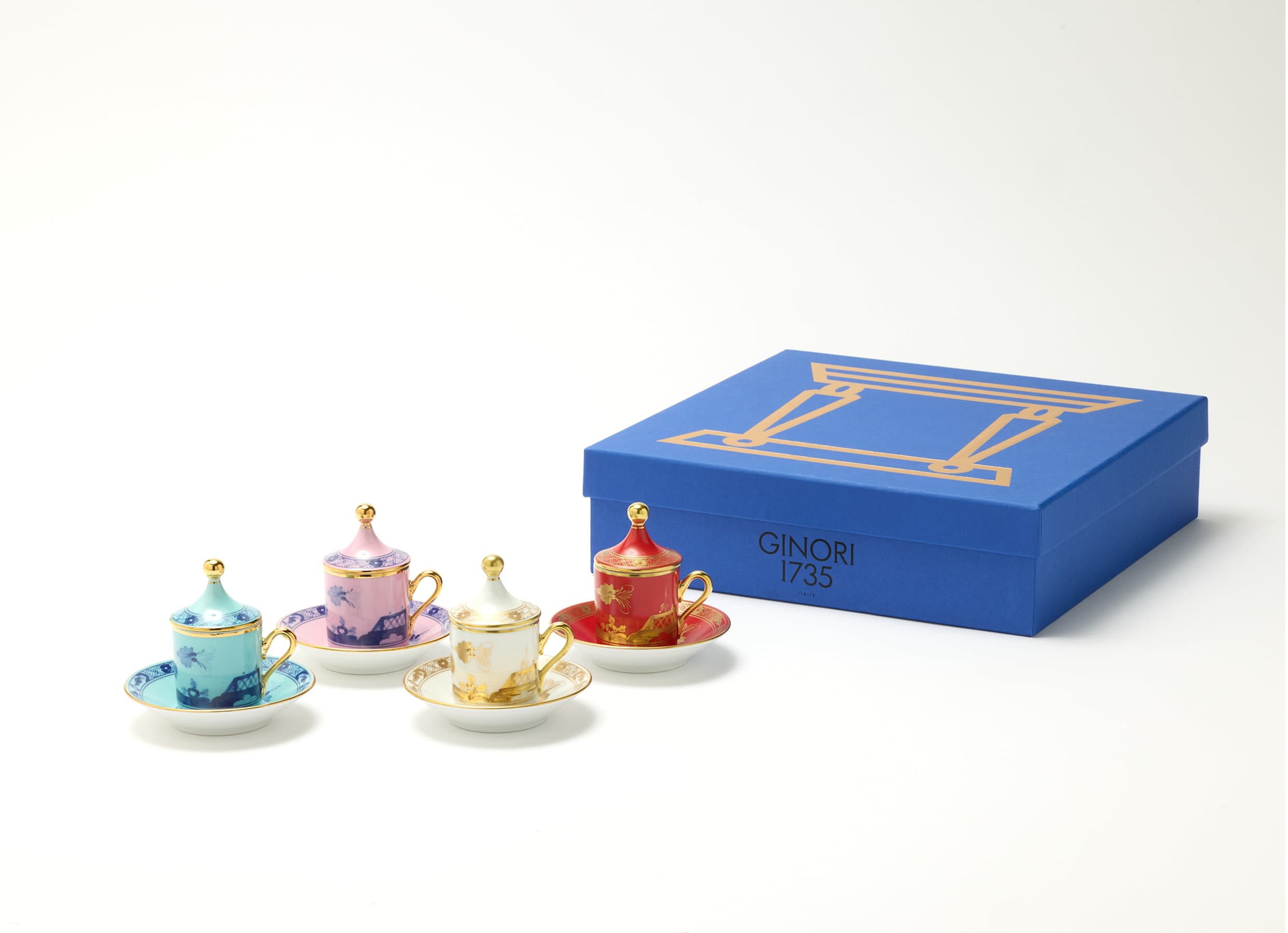 オリエンテイタリアーノ ミックス コーヒー4客セット | GINORI 1735